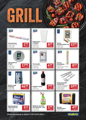 Makro - gazetka promocyjna Ulotka grill od czwartku 16.04 do niedzieli 03.05 - strona 3