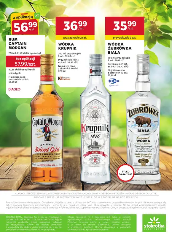 Stokrotka - gazetka promocyjna W dobrym smaku od czwartku 16.04 do środy 13.05 - strona 19