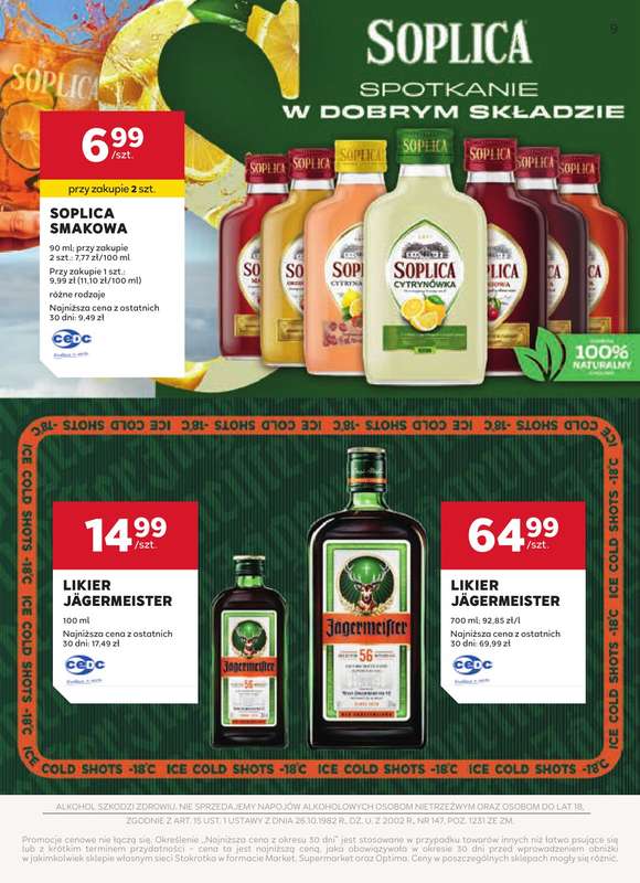 Stokrotka - gazetka promocyjna W dobrym smaku od czwartku 16.04 do środy 13.05 - strona 9