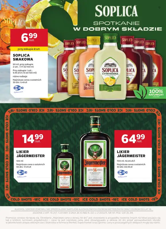 Stokrotka - gazetka promocyjna W dobrym smaku od czwartku 16.04 do środy 13.05 - strona 9