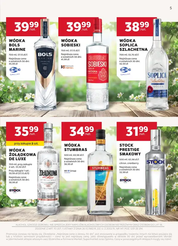 Stokrotka - gazetka promocyjna W dobrym smaku od czwartku 16.04 do środy 13.05 - strona 5