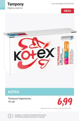 Rossmann - gazetka promocyjna Higiena intymna - SPRAWDŹ PROMOCJE! od czwartku 16.04 do środy 22.04 - strona 10