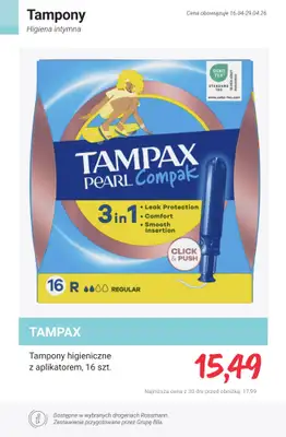 Rossmann - gazetka promocyjna Higiena intymna - SPRAWDŹ PROMOCJE! od czwartku 16.04 do środy 22.04 - strona 5