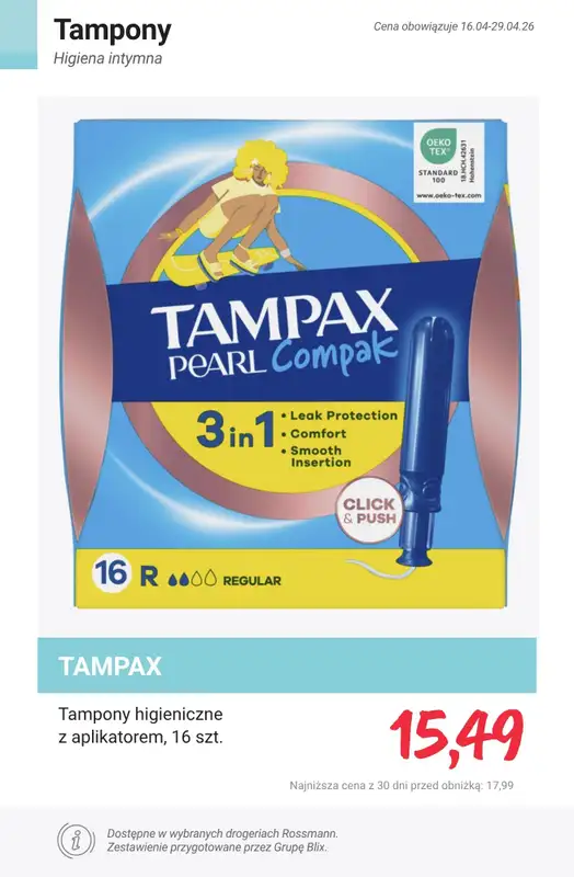 Rossmann - gazetka promocyjna Higiena intymna - SPRAWDŹ PROMOCJE! od czwartku 16.04 do środy 22.04 - strona 5