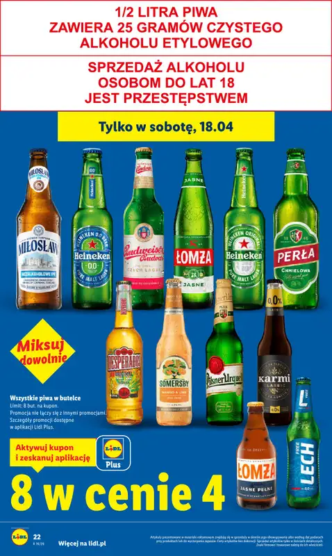 Lidl - gazetka promocyjna Oferta od czwartku od czwartku 16.04 do soboty 18.04 - strona 22