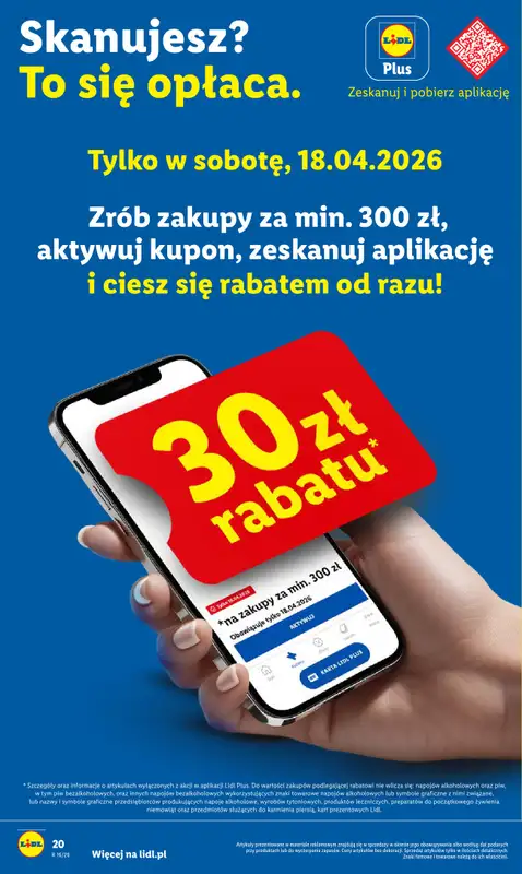 Lidl - gazetka promocyjna Oferta od czwartku od czwartku 16.04 do soboty 18.04 - strona 20