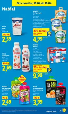 Lidl - gazetka promocyjna Oferta od czwartku od czwartku 16.04 do soboty 18.04 - strona 67