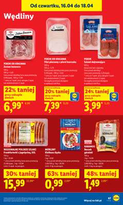 Lidl - gazetka promocyjna Oferta od czwartku od czwartku 16.04 do soboty 18.04 - strona 71