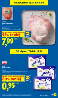 Lidl - gazetka promocyjna Oferta od czwartku od czwartku 16.04 do soboty 18.04 - strona 23