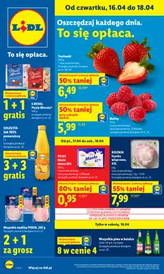 Lidl - gazetka promocyjna Oferta od czwartku od czwartku 16.04 do soboty 18.04