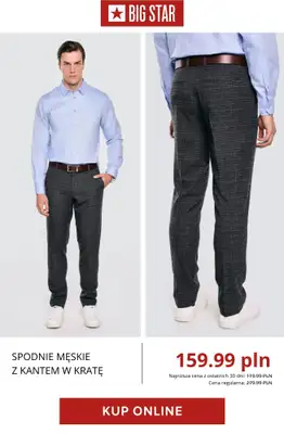BIG STAR - gazetka promocyjna Jeansy i spodnie męskie z wyprzedaży od czwartku 16.04  - strona 4