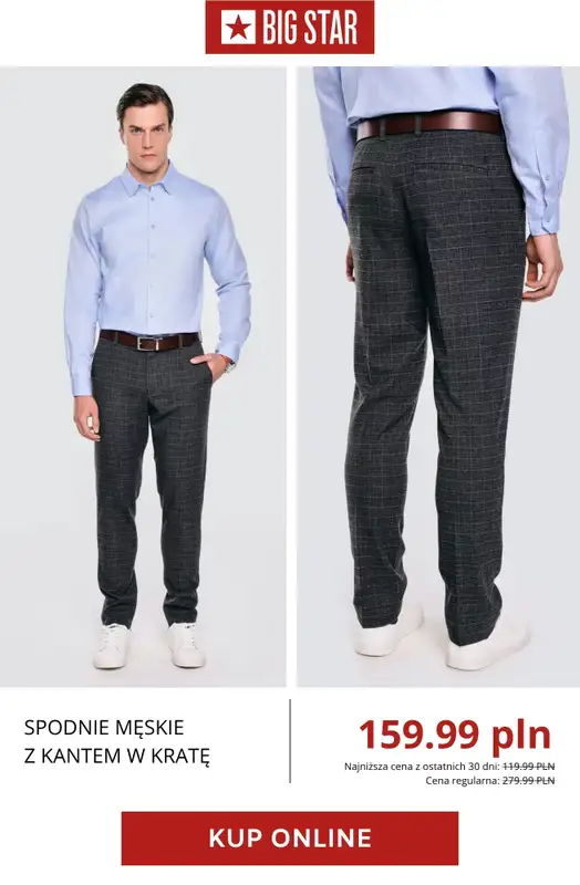 BIG STAR - gazetka promocyjna Jeansy i spodnie męskie z wyprzedaży od czwartku 16.04  - strona 4