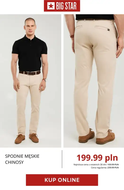 BIG STAR - gazetka promocyjna Jeansy i spodnie męskie z wyprzedaży od czwartku 16.04  - strona 7