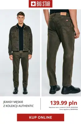 BIG STAR - gazetka promocyjna Jeansy i spodnie męskie z wyprzedaży od czwartku 16.04  - strona 8