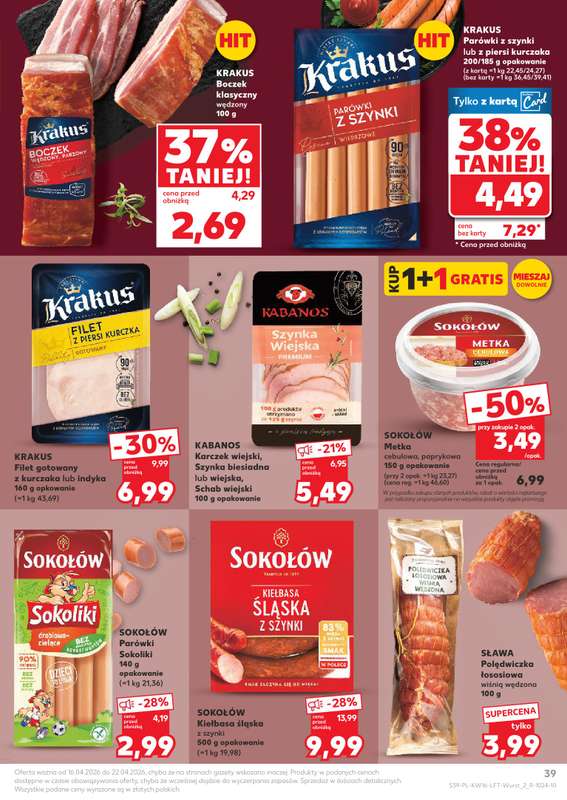 Kaufland - gazetka promocyjna Gazetka Tygodnia od czwartku 16.04 do środy 22.04 - strona 39