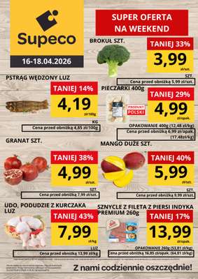 Supeco - gazetka promocyjna Super cena na weekend od czwartku 16.04 do soboty 18.04
