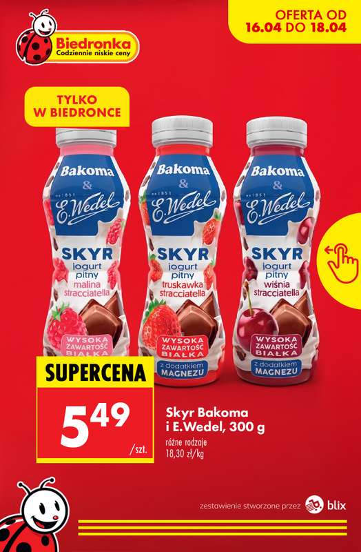 Biedronka - gazetka promocyjna Nowości w Biedronce! od czwartku 16.04 do soboty 18.04 - strona 4