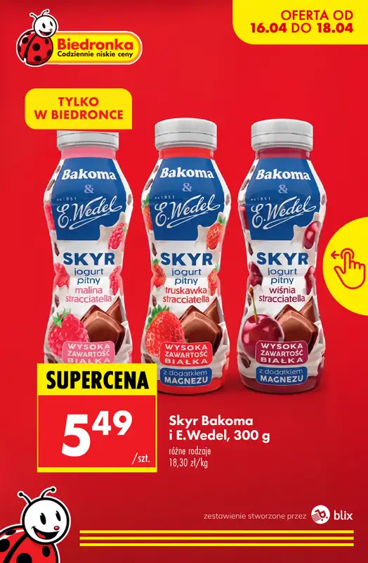 Biedronka - gazetka promocyjna Nowości w Biedronce! od czwartku 16.04 do soboty 18.04 - strona 4