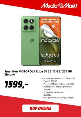 Smartfon MOTOROLA Edge 60 5G 12 GB/ 256 GB Zielony