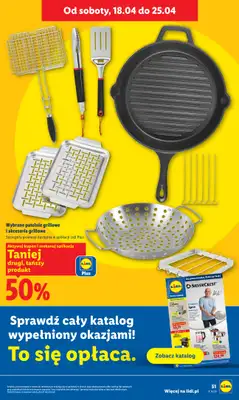 Lidl - gazetka promocyjna Oferta od czwartku od czwartku 16.04 do soboty 18.04 - strona 51