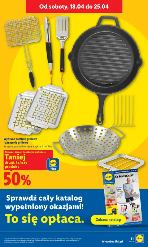 Lidl - gazetka promocyjna Oferta od czwartku od czwartku 16.04 do soboty 18.04 - strona 51