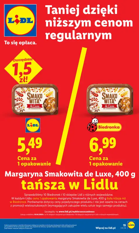 Lidl - gazetka promocyjna Oferta od czwartku od czwartku 16.04 do soboty 18.04 - strona 15