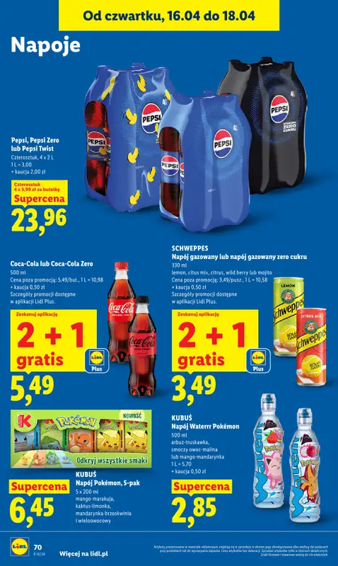 Lidl - gazetka promocyjna Oferta od czwartku od czwartku 16.04 do soboty 18.04 - strona 74