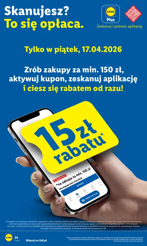 Lidl - gazetka promocyjna Oferta od czwartku od czwartku 16.04 do soboty 18.04 - strona 24