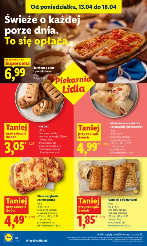 Lidl - gazetka promocyjna Oferta od czwartku od czwartku 16.04 do soboty 18.04 - strona 60