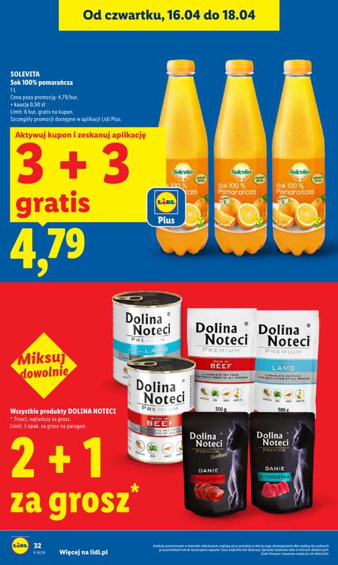 Lidl - gazetka promocyjna Oferta od czwartku od czwartku 16.04 do soboty 18.04 - strona 32