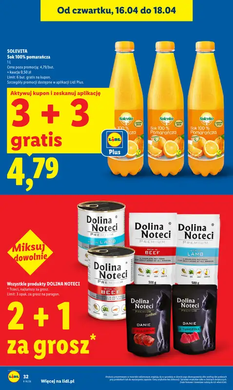 Lidl - gazetka promocyjna Oferta od czwartku od czwartku 16.04 do soboty 18.04 - strona 32