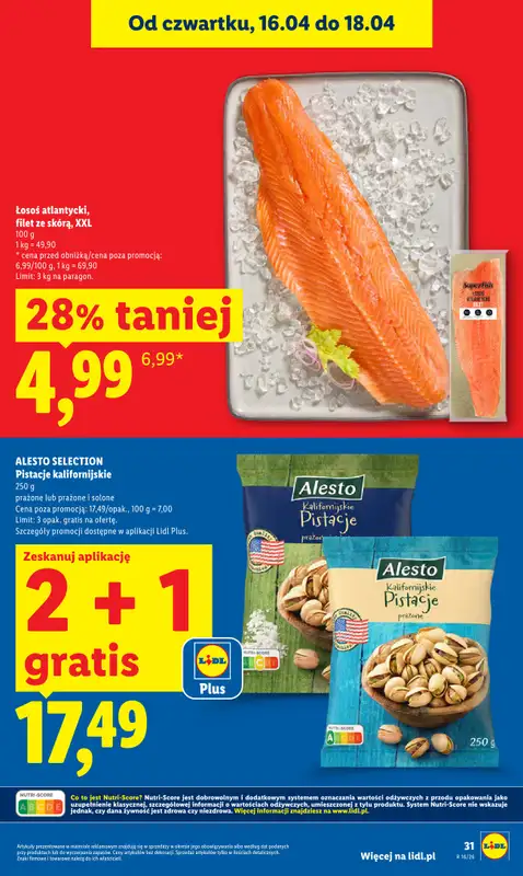 Lidl - gazetka promocyjna Oferta od czwartku od czwartku 16.04 do soboty 18.04 - strona 31
