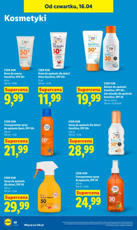 Lidl - gazetka promocyjna Oferta od czwartku od czwartku 16.04 do soboty 18.04 - strona 94