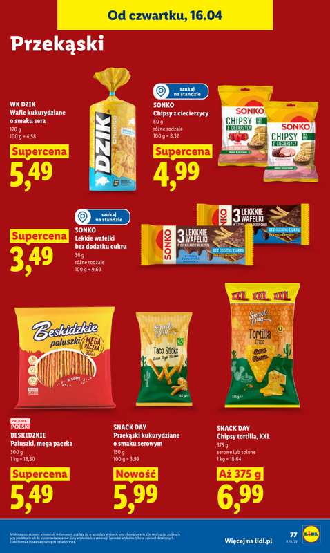 Lidl - gazetka promocyjna Oferta od czwartku od czwartku 16.04 do soboty 18.04 - strona 83