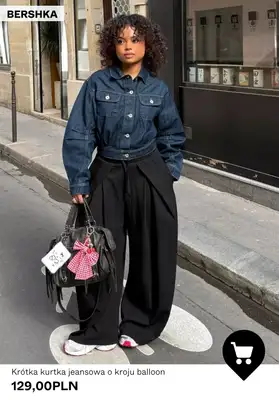 Bershka - gazetka promocyjna Damskie kurtki jeansowe od czwartku 16.04  - strona 7