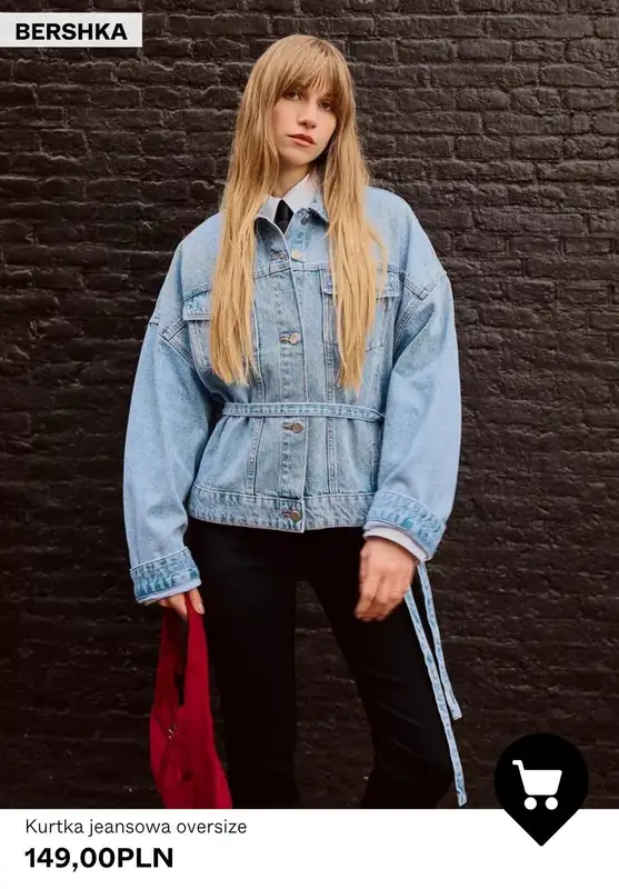 Bershka - gazetka promocyjna Damskie kurtki jeansowe od czwartku 16.04  - strona 6