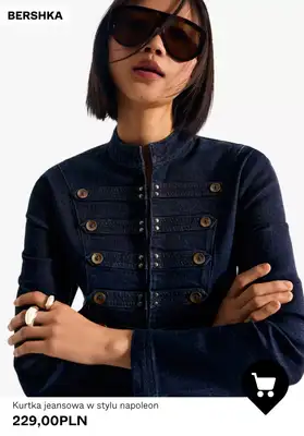 Bershka - gazetka promocyjna Damskie kurtki jeansowe od czwartku 16.04  - strona 3