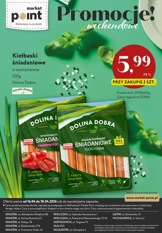 Market Point - gazetka promocyjna Promocje weekendowe od czwartku 16.04 do soboty 18.04 - strona 9