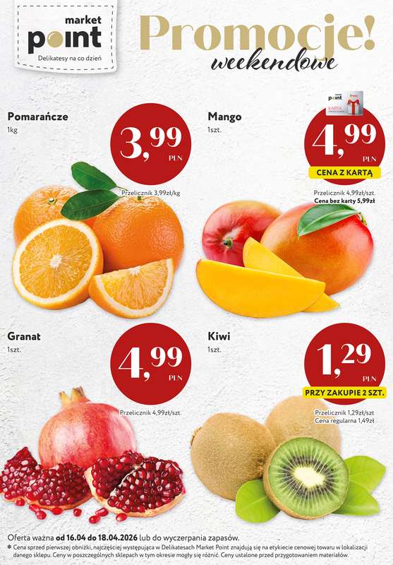 Market Point - gazetka promocyjna Promocje weekendowe od czwartku 16.04 do soboty 18.04 - strona 4