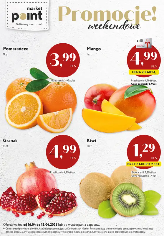 Market Point - gazetka promocyjna Promocje weekendowe od czwartku 16.04 do soboty 18.04 - strona 4