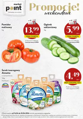 Market Point - gazetka promocyjna Promocje weekendowe od czwartku 16.04 do soboty 18.04