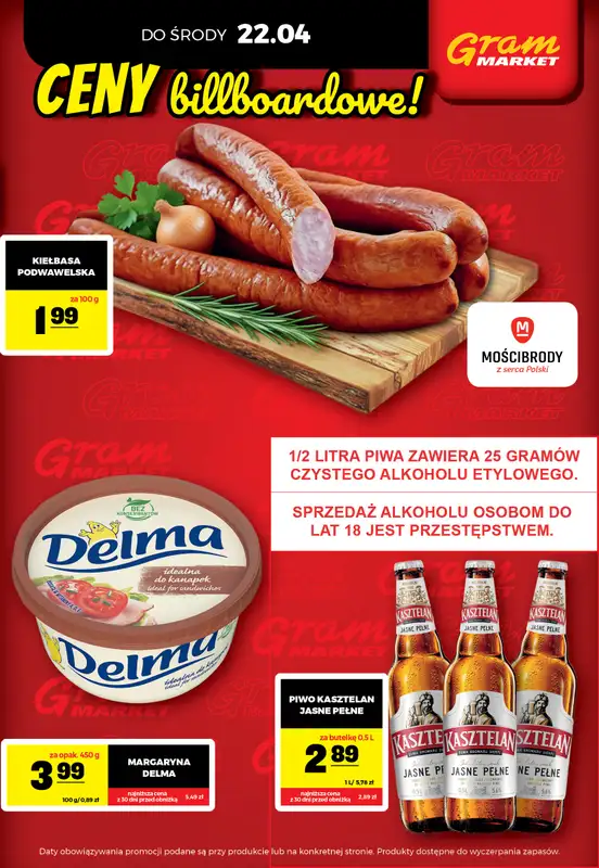 Gram Market - gazetka promocyjna Cały tydzień niskie ceny od piątku 17.04 do środy 22.04 - strona 3