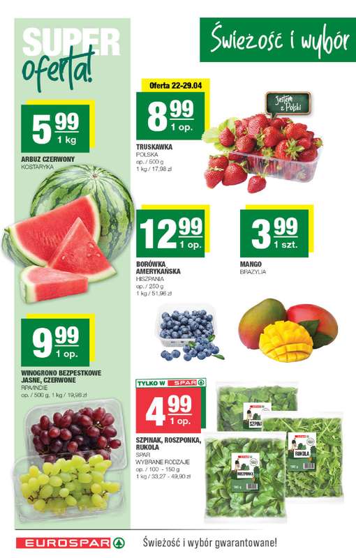 SPAR - gazetka promocyjna Gazetka Eurospar od środy 22.04 do niedzieli 03.05 - strona 2