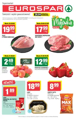 SPAR - gazetka promocyjna Gazetka Eurospar od środy 22.04 do niedzieli 03.05