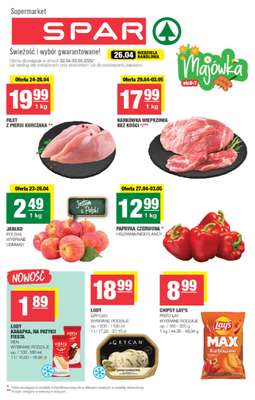 SPAR - gazetka promocyjna Gazetka Spar od środy 22.04 do niedzieli 03.05