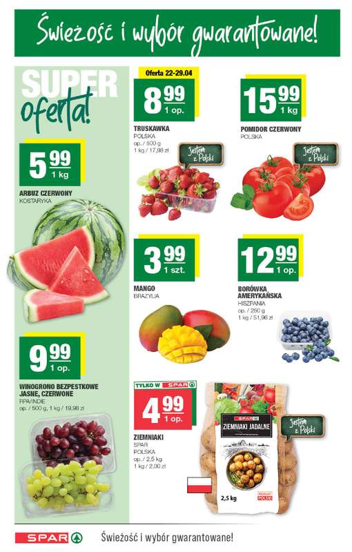 SPAR - gazetka promocyjna Gazetka Spar od środy 22.04 do niedzieli 03.05 - strona 2