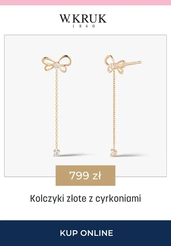 BEST SALE - gazetka promocyjna W.Kruk |  -15% na kolczyki od czwartku 16.04 do środy 22.04 - strona 7