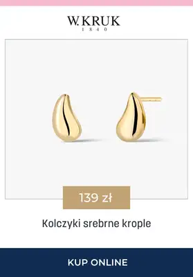 BEST SALE - gazetka promocyjna W.Kruk |  -15% na kolczyki od czwartku 16.04 do środy 22.04 - strona 8