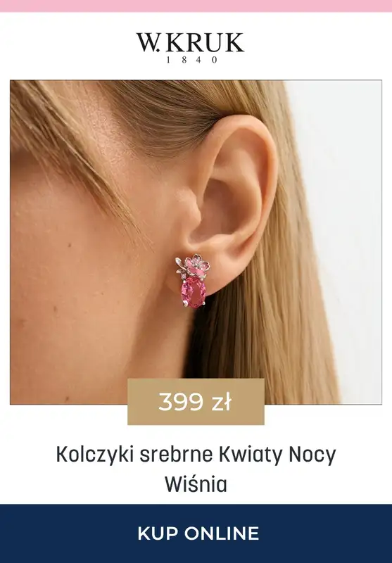 BEST SALE - gazetka promocyjna W.Kruk |  -15% na kolczyki od czwartku 16.04 do środy 22.04 - strona 5