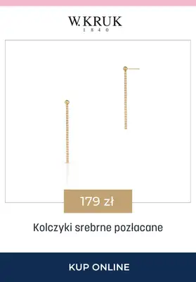 BEST SALE - gazetka promocyjna W.Kruk |  -15% na kolczyki od czwartku 16.04 do środy 22.04 - strona 10